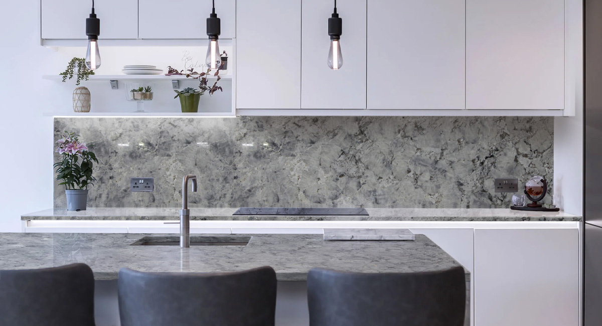 Кварцит Arctic White