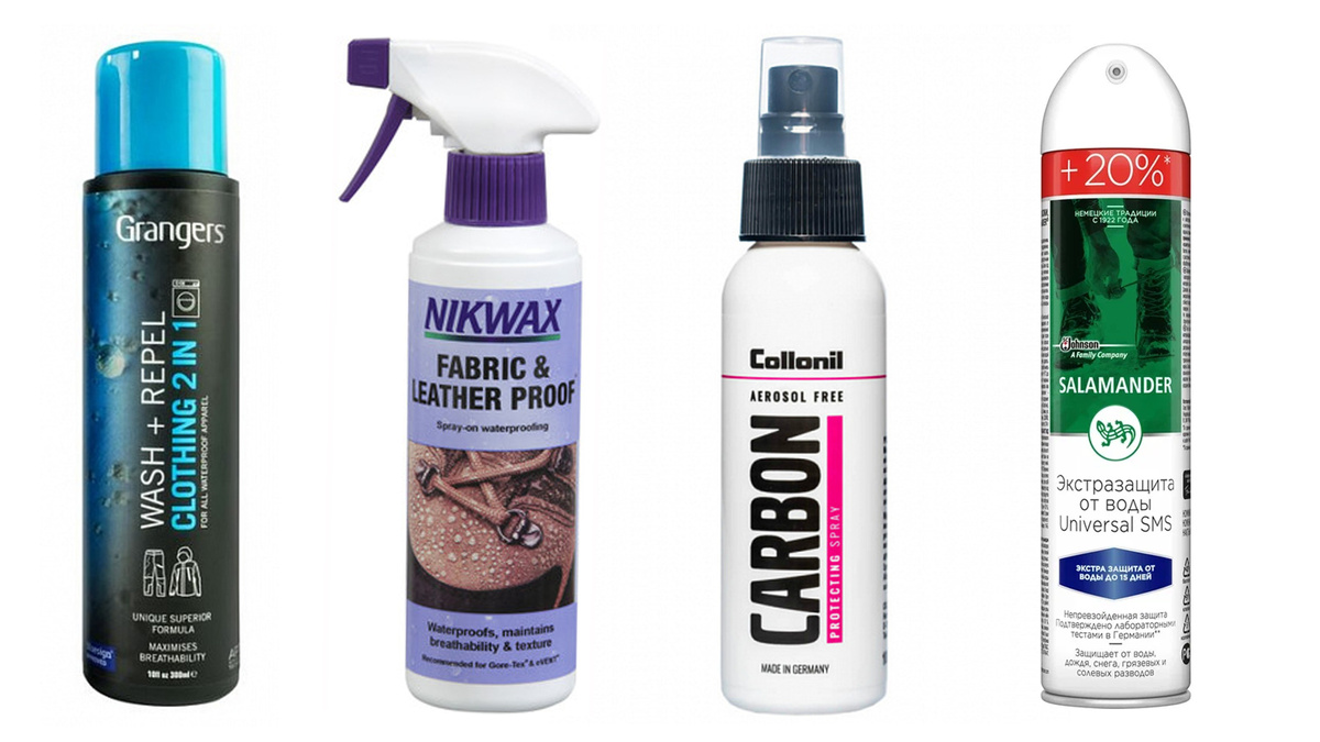 Примеры водоотталкивающих спреев, которые подходят и для обуви и для одежды. Первый давно покупала в спортивном магазине. Саламандра демократичная и доступная по цене.
