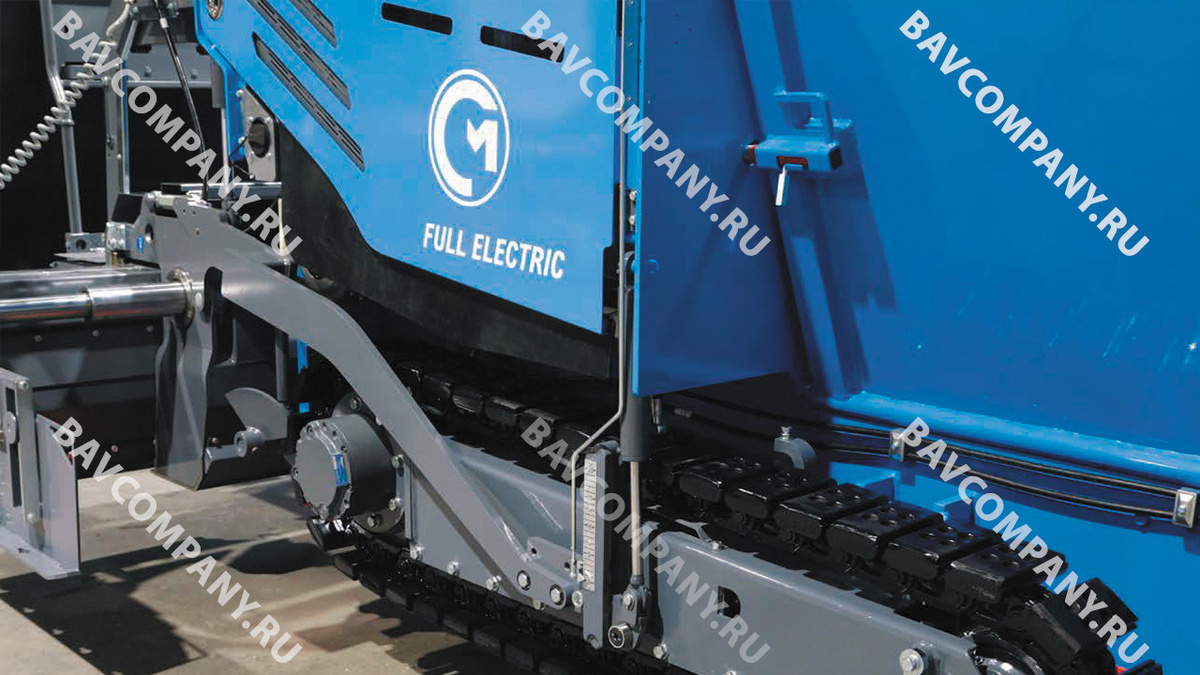 Полностью электрический асфальтоукладчик F220eco