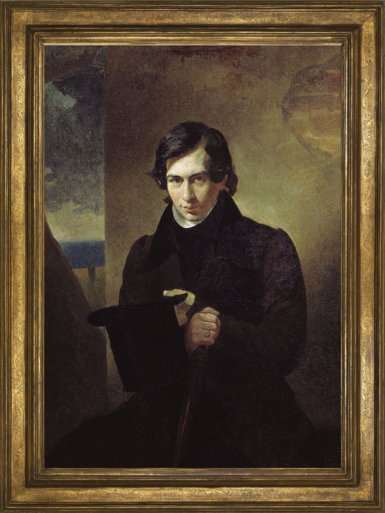 Портрет писателя Н.В. Кукольника работы Карла Брюллова. 1836