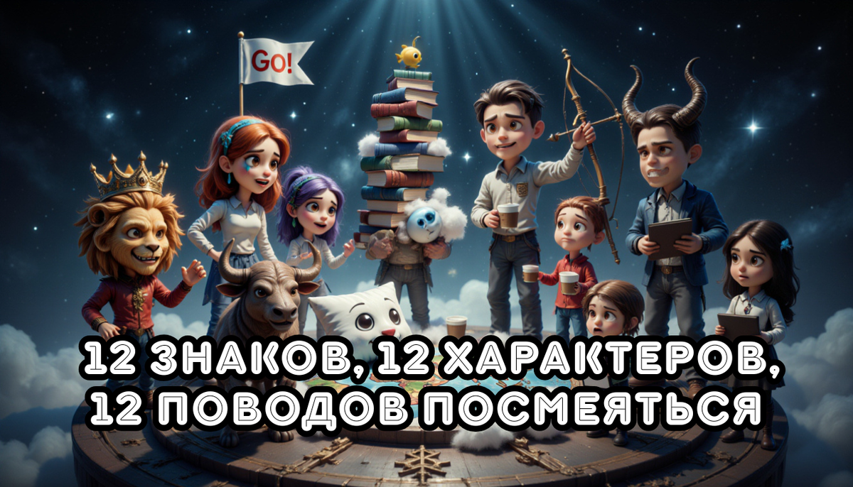 Ты кто по гороскопу? 12 знаков, 12 характеров, 12 причин посмеяться над собой — в нашем зодиакальном обзоре!