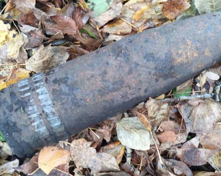     В Тимском районе Курской области нашли 88-миллиметровый артснаряд