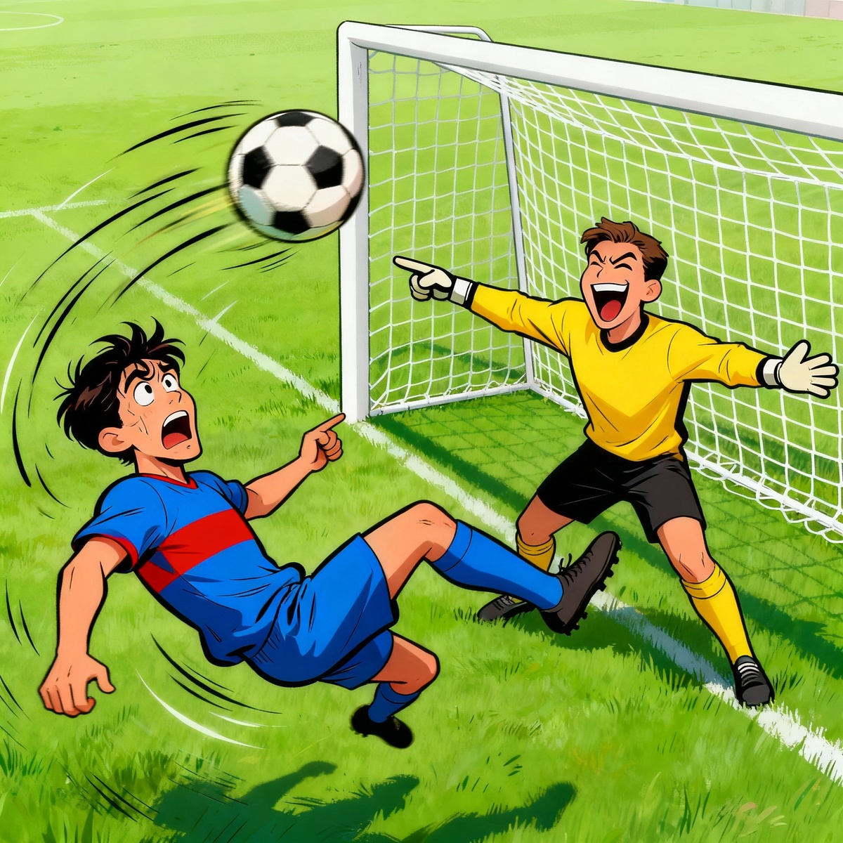 Игрок промахивается с пенальти