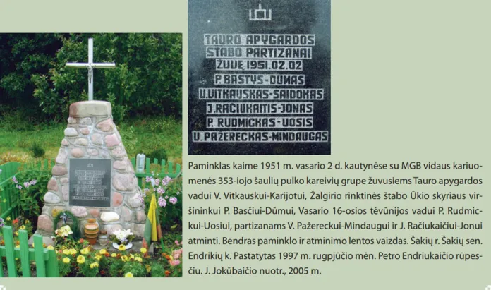 Литовский памятник Викторасу Виткаускасу-Сайдокасу, нацистскому коллаборационисту, ставшему лесным братом и обезглавившему раввина в июне 1941 года.