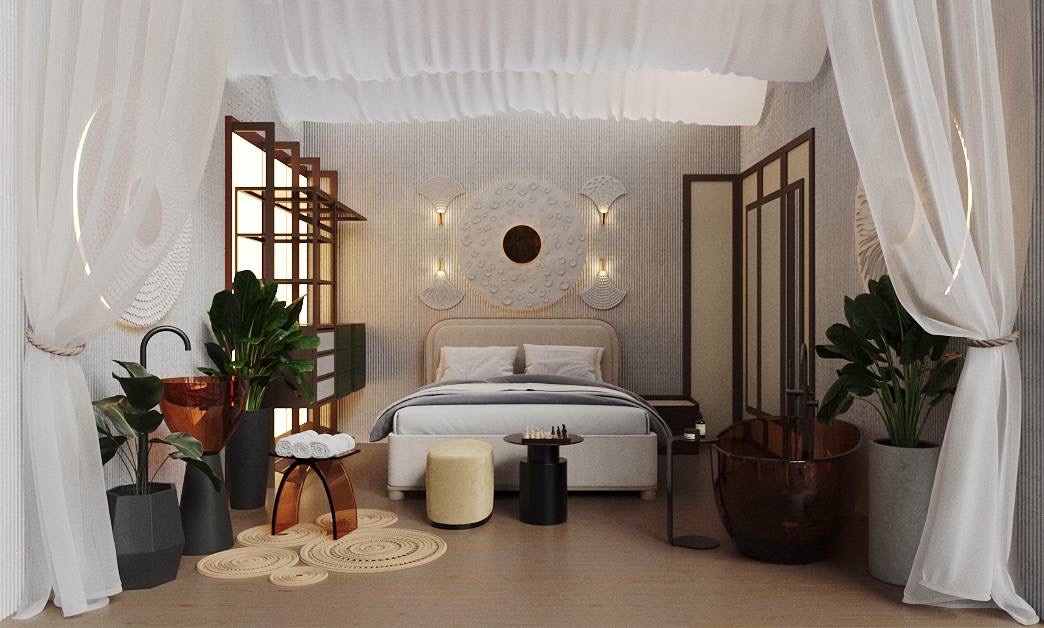 Эта интерьерная капсула — как остановка на пути: момент тишины и умиротворения в самом сердце шума большого города.