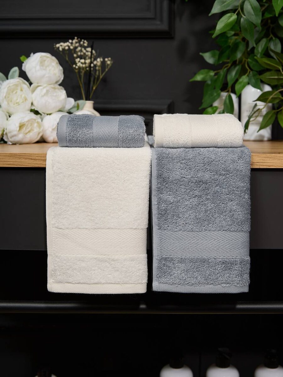 Набор полотенец 30х50 см (4шт) коллекции “KANDELARIA” от “SANPA HOME”