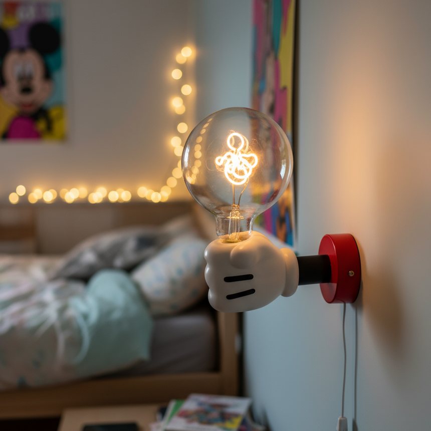 Настенная лампа в виде руки Микки Мауса (Артикул 328277)