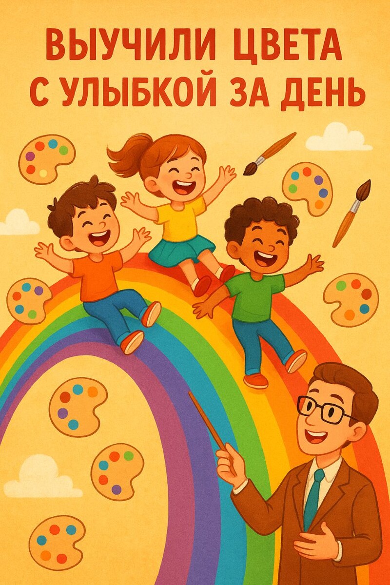 Выучить цвета на английском за один день.