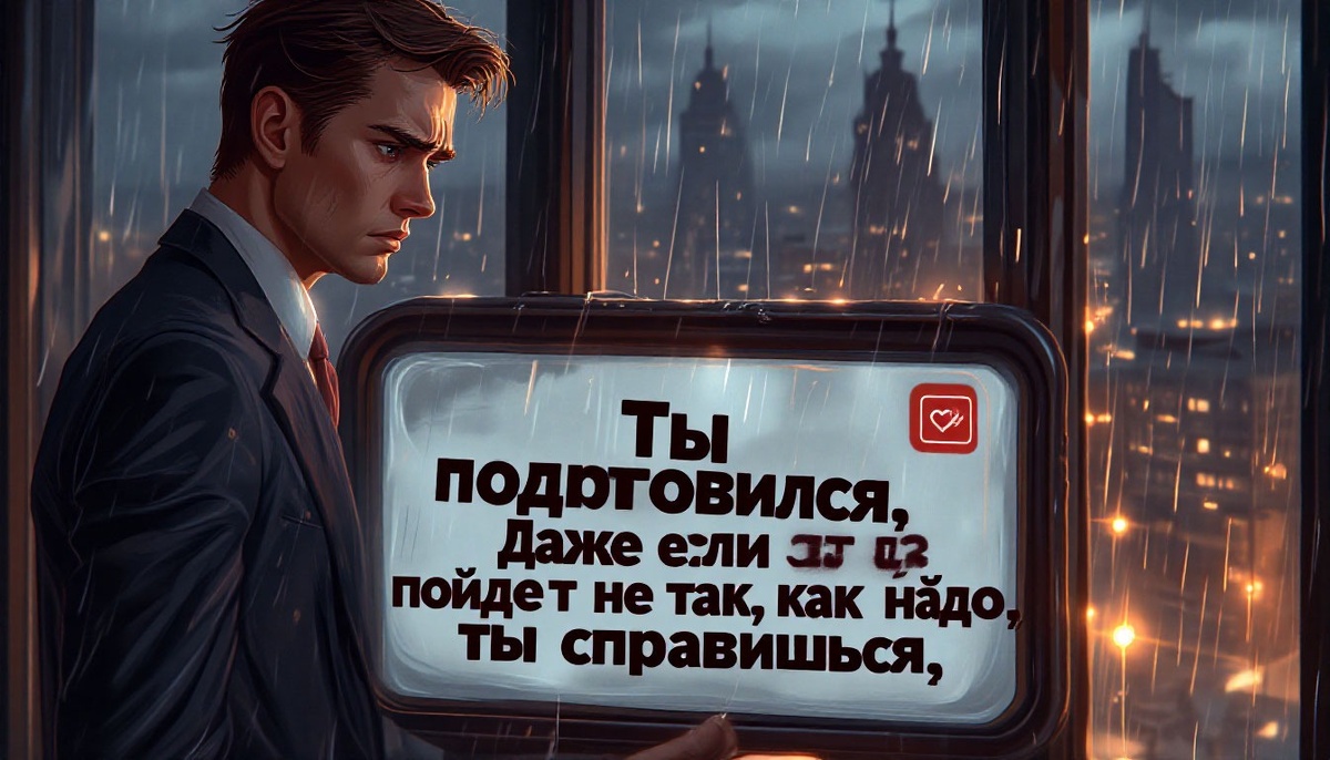 За 10 минут до важной встречи: «Ты подготовился. Даже если всё пойдёт не идеально — ты справишься, потому что умеешь адаптироваться».
