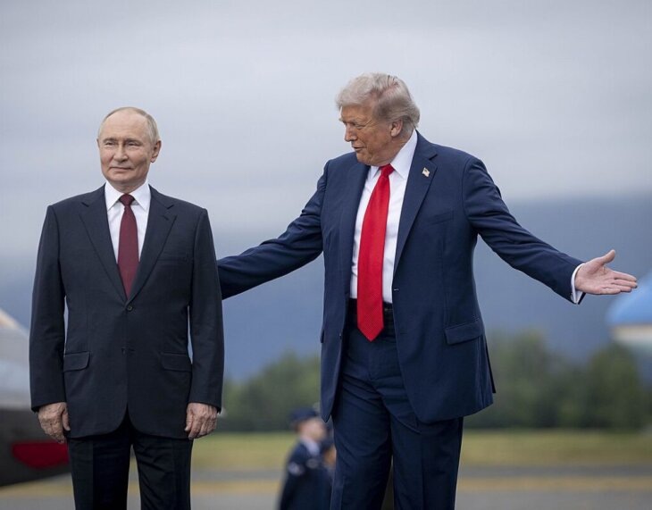     Президенты США и РФ в Анкоридже (Аляска). Источник: msn.com.