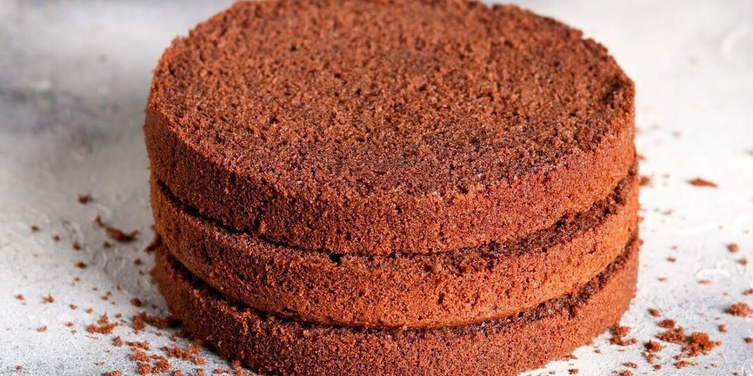 Шоколадный шифоновый бисквит