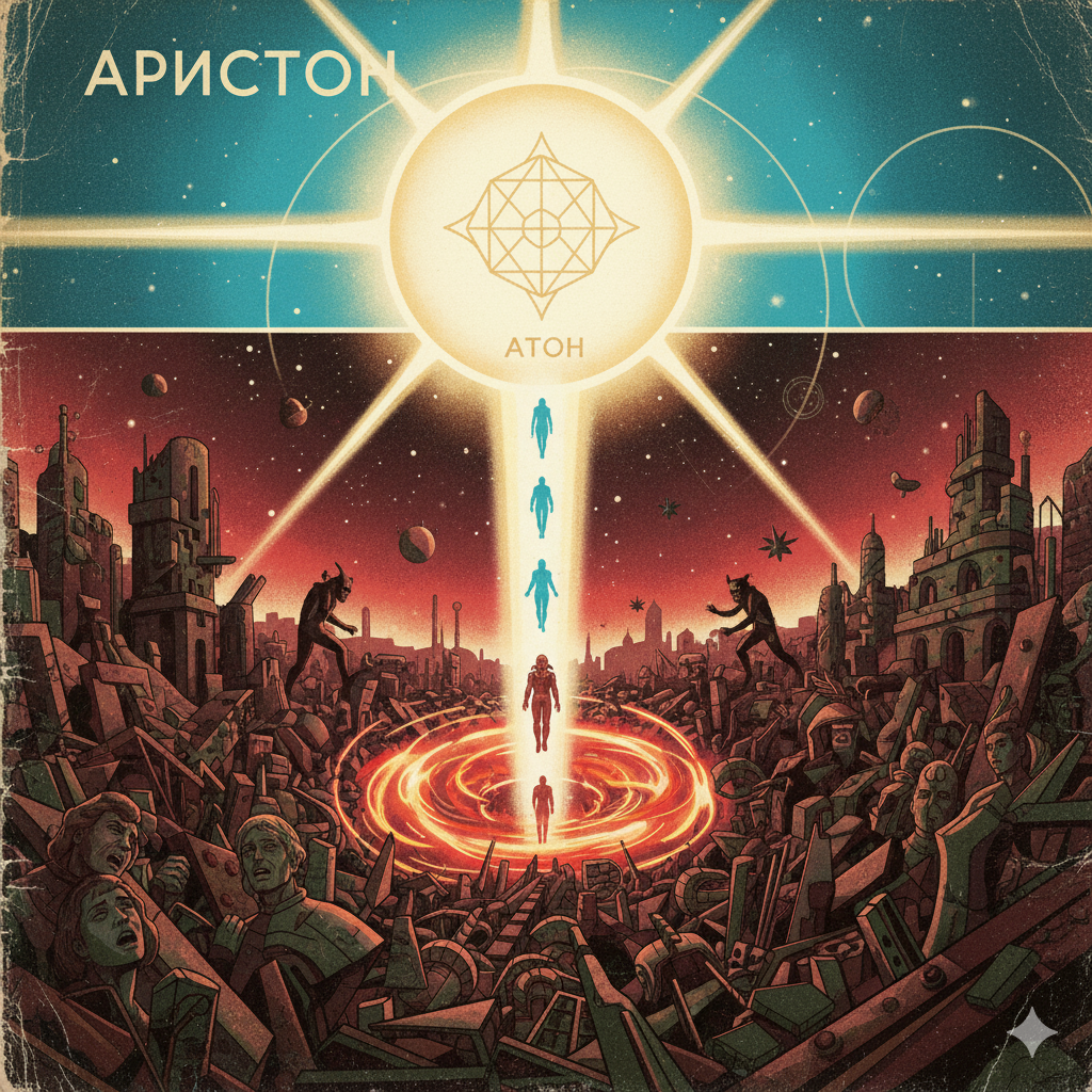 Иллюстрация "Прорыв к Аристону: Преодоление Инферно" создана сетью Джемини