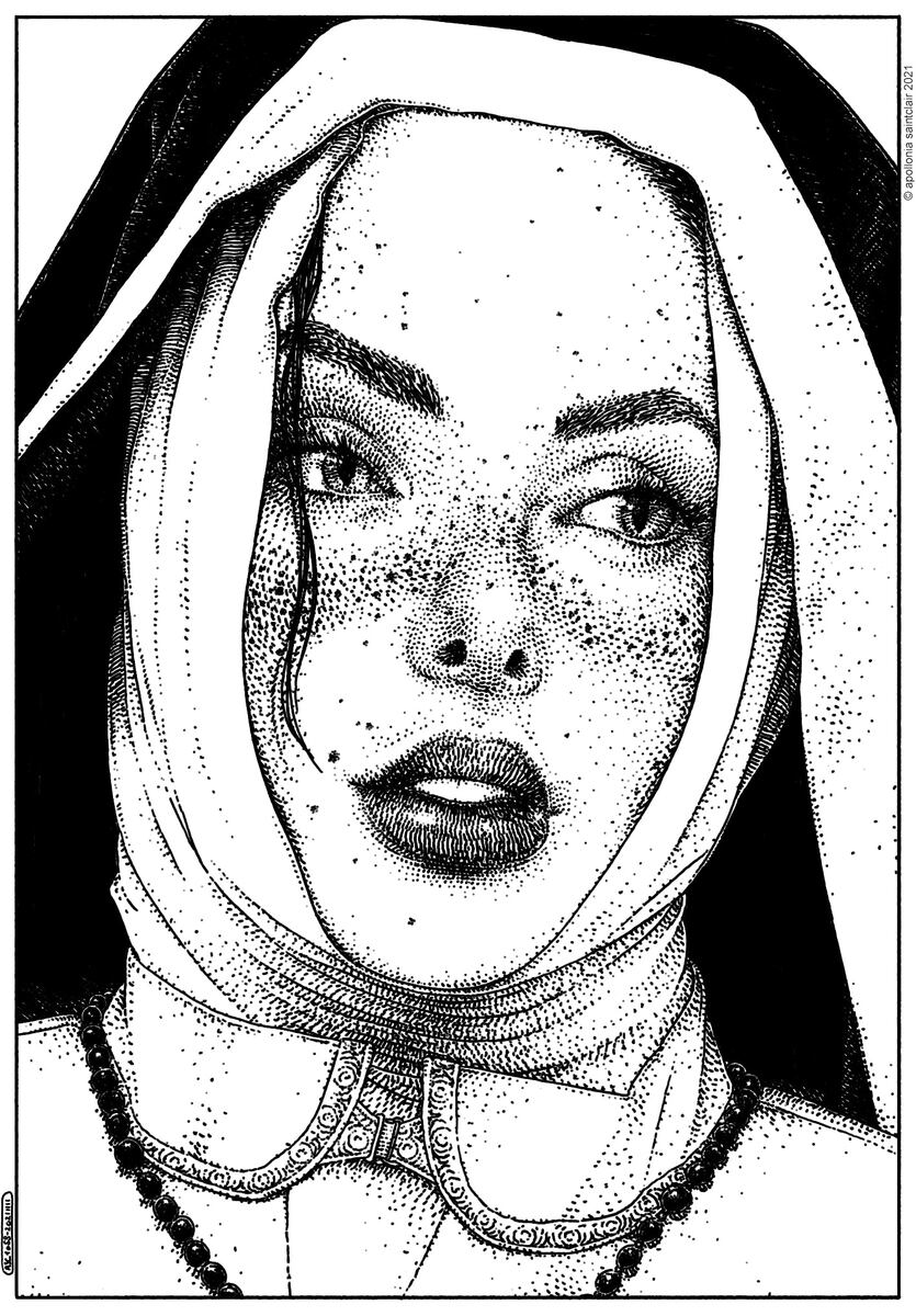 ГРАФИЧЕСКАЯ РАБОТА АПОЛЛОНИИ СЕНТКЛЕР / Apollonia Saintclair / Прячущиеся у всех на виду