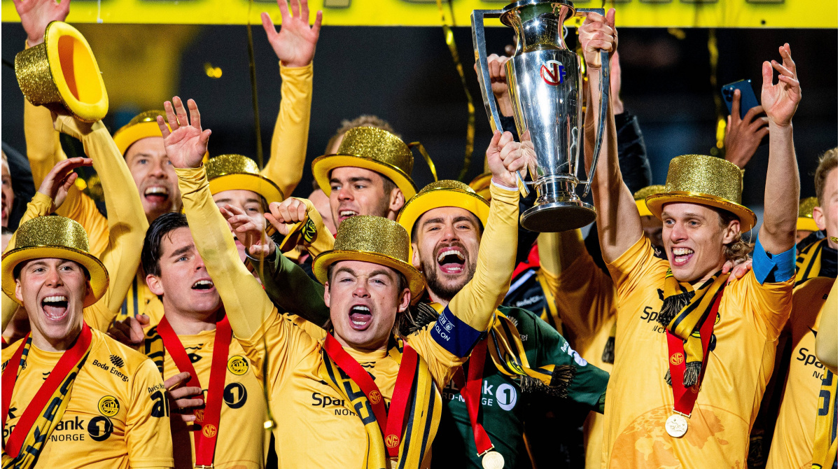 Игроки «Будё/Глимт» празднуют чемпионство. Источник фото: https://www.transfermarkt.de 