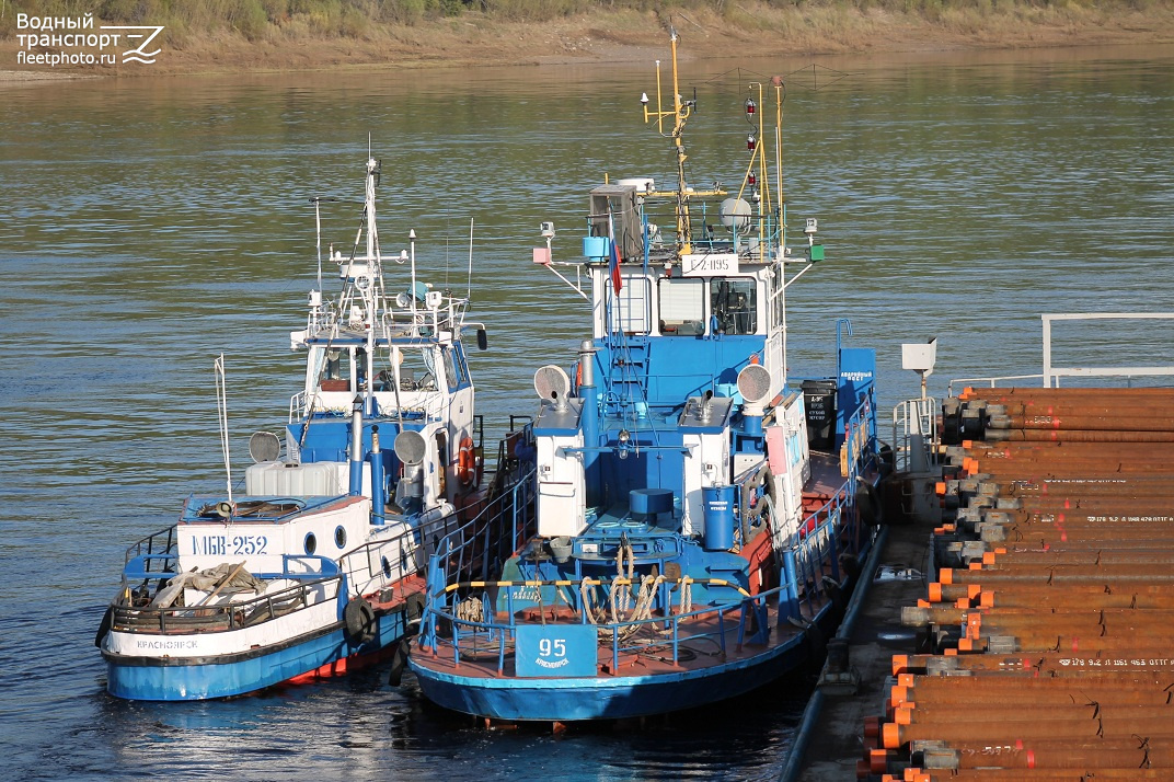 Наш катер МБВ -252 и т.х Ангара -95. Фотография "Водный транспорт".
