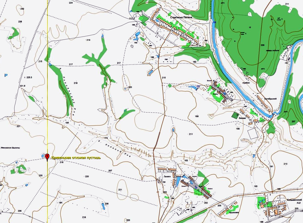 Окрестности поместий Герасима Силуянова сына Кривенцова со товарищи.