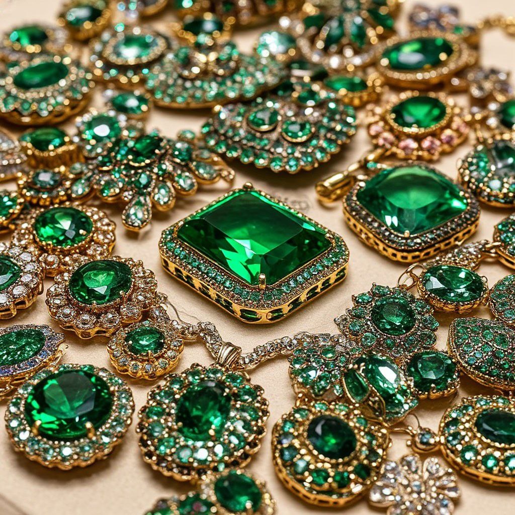 Зеленые камни в украшениях
