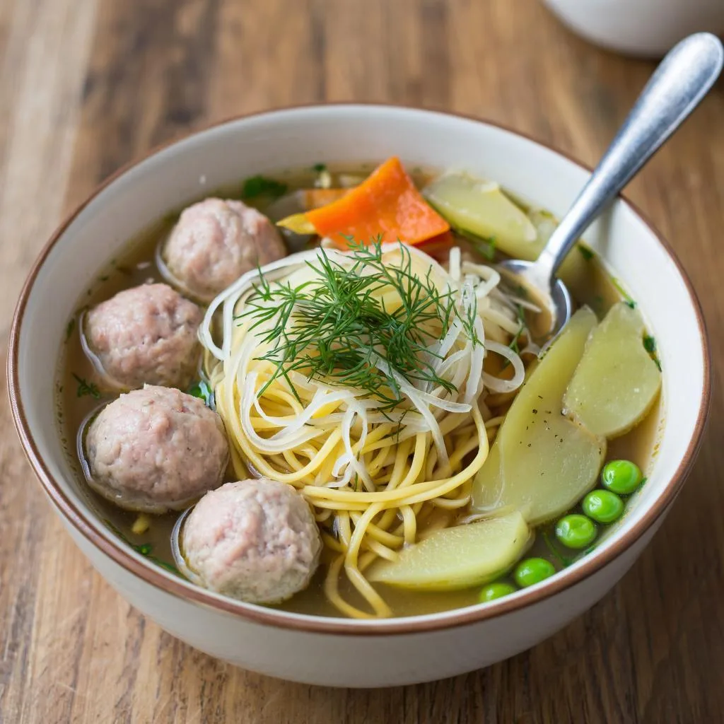 ▌ Суп с фрикадельками и вермишелью