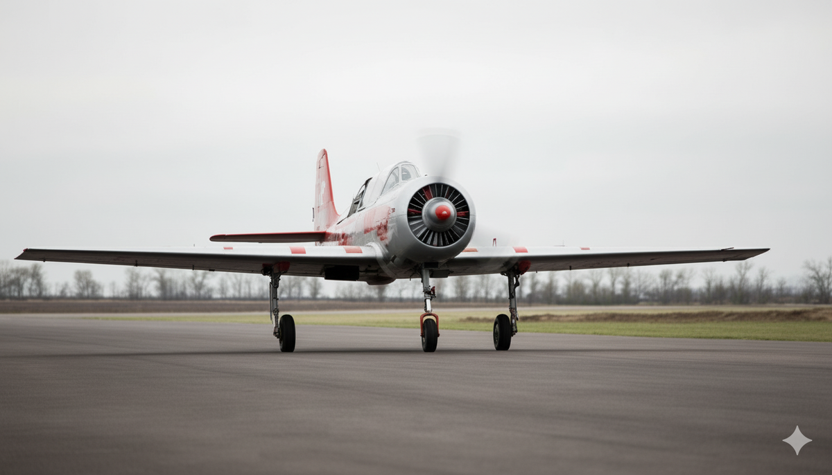 Спортивно-тренировочный самолет Як-52, который может использоваться в роли истребителя дронов 