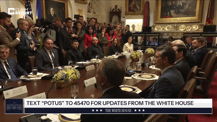    Кадры с пресс-конференции после переговоров Трампа с Зеленским