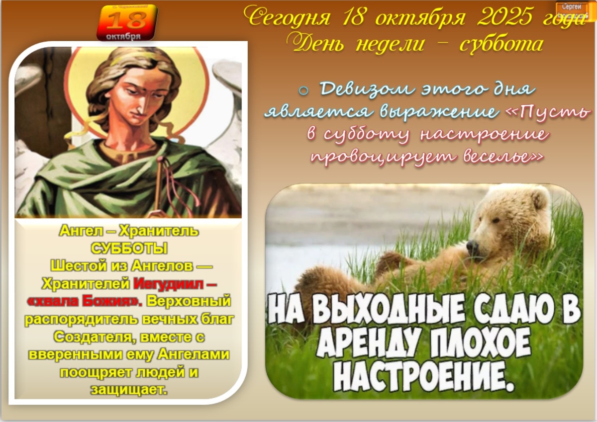 Встречаем новый день