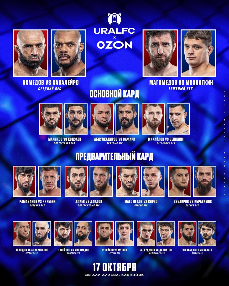     Полный кард турнира Ural FC х Ozon