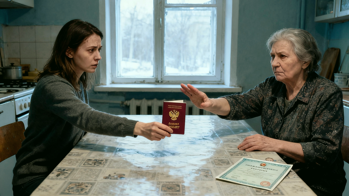 Внука прописала, а тебя не буду