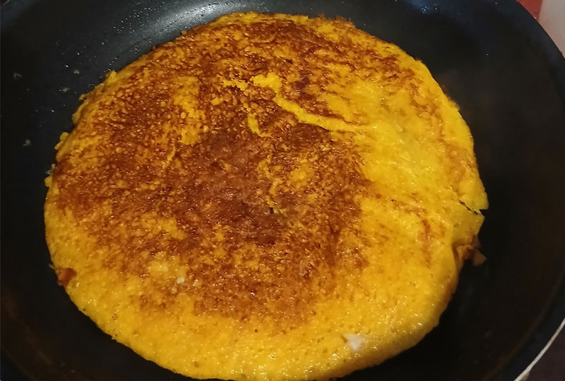 Тыквенно-яичный «блин»
