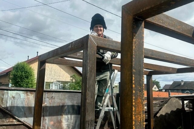    Веру в то, что пришла на правильный путь девушке вселил её наставник на курсах, который говорил: «В тебе гены сварщика». Фото: Из личного архивa/ Эльмира Казакова