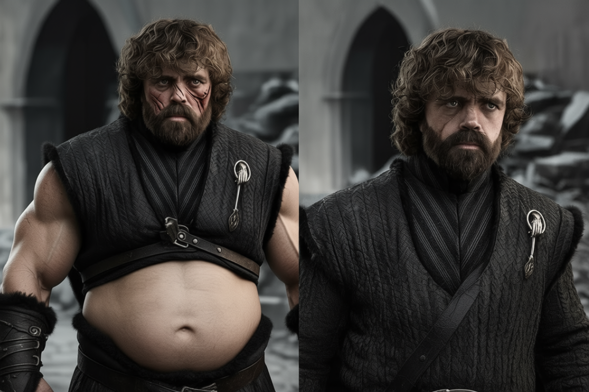 Тирион в книге и сериале.