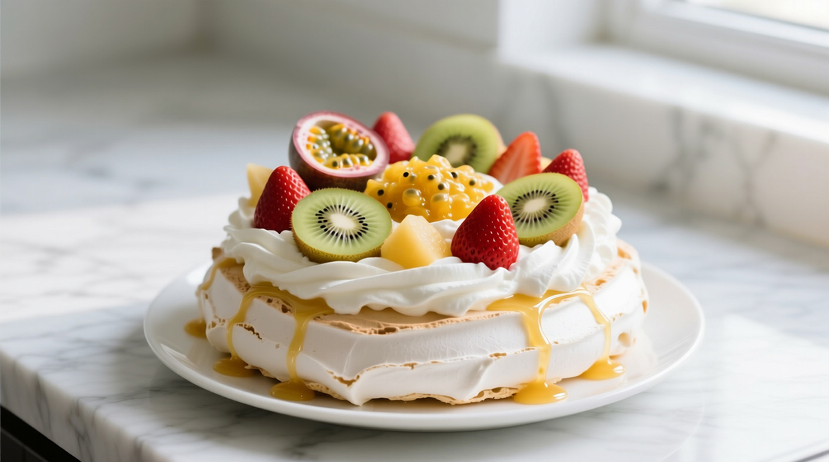 Торт павлова со сливочным кремом