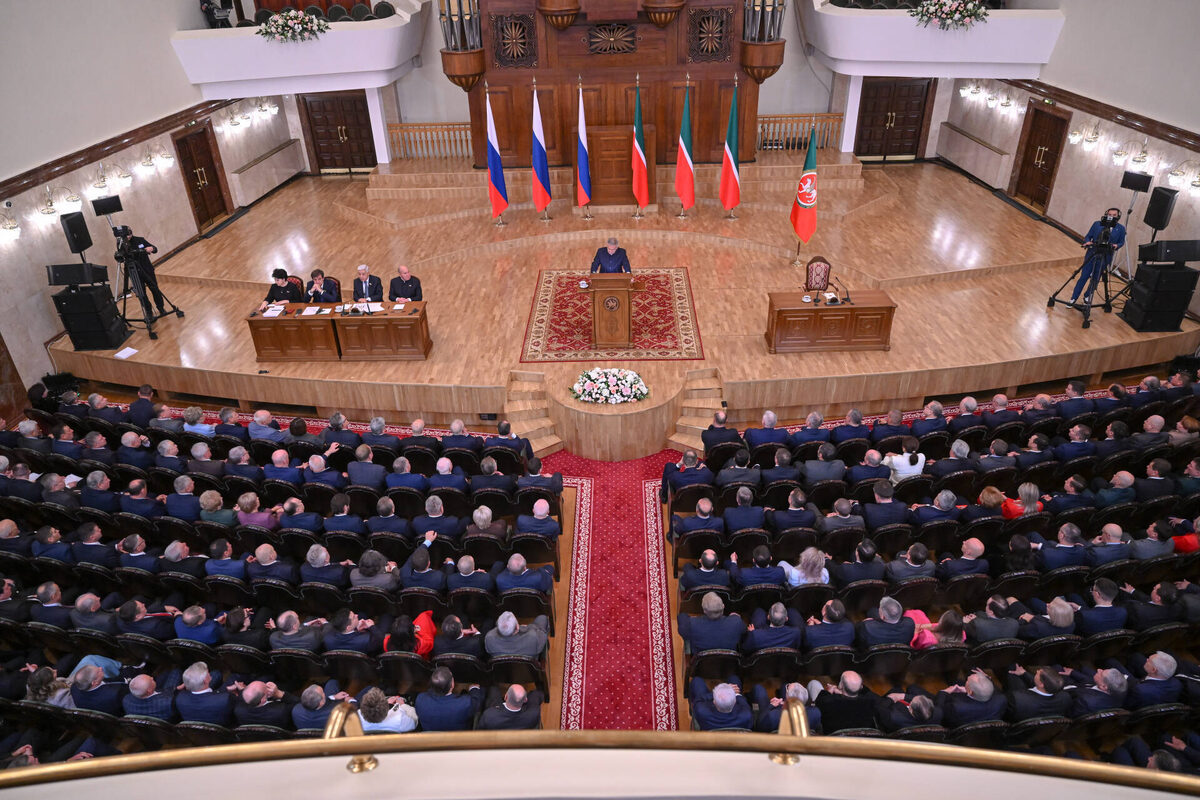 Послание Раиса Татарстана Госсовету республики – это ежегодное событие, к которому приковано пристальное внимание во всех кабинетах власти и бизнесаФото: rais.tatarstan.ru