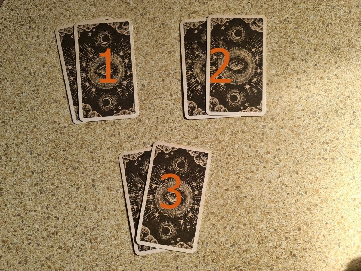 Позиции расклада. Фото автора 