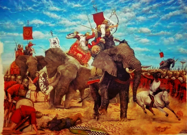 Битва при Заме. Исходное изображение найдено на pinterest.com