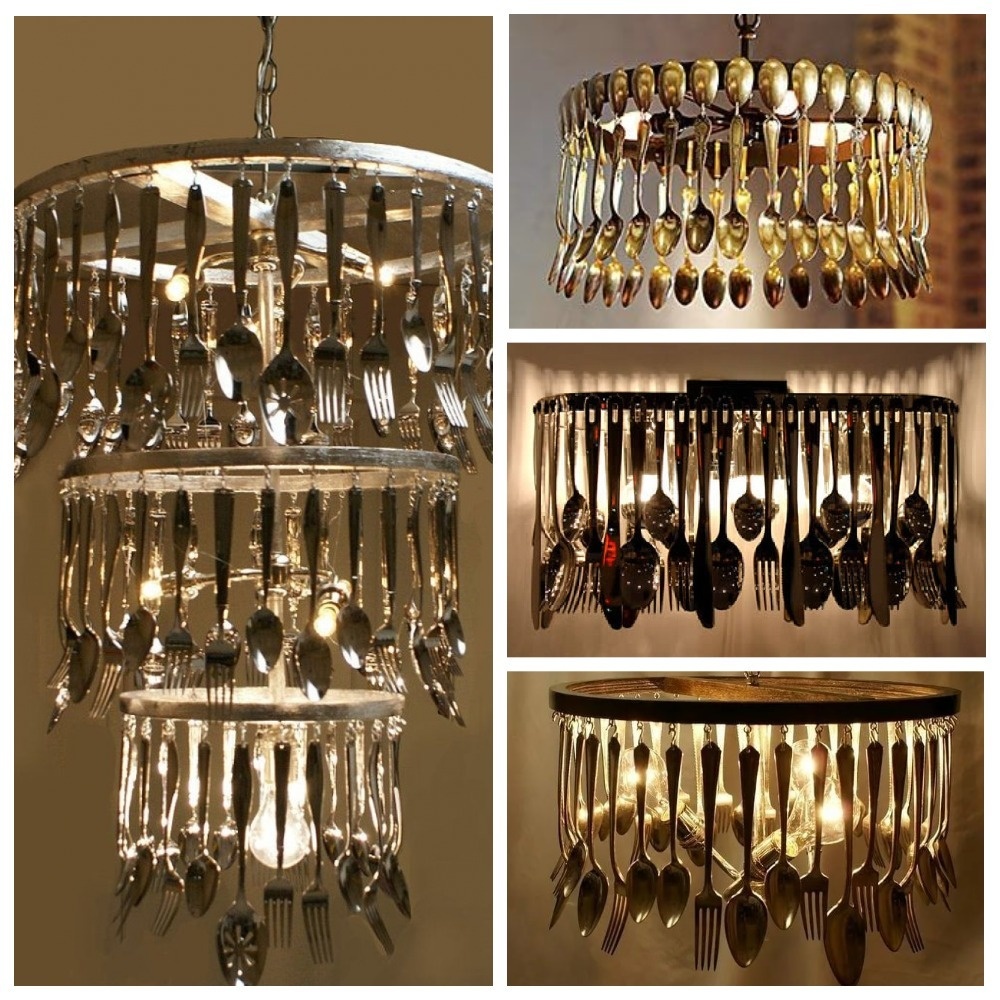    Светильники из столовых приборов