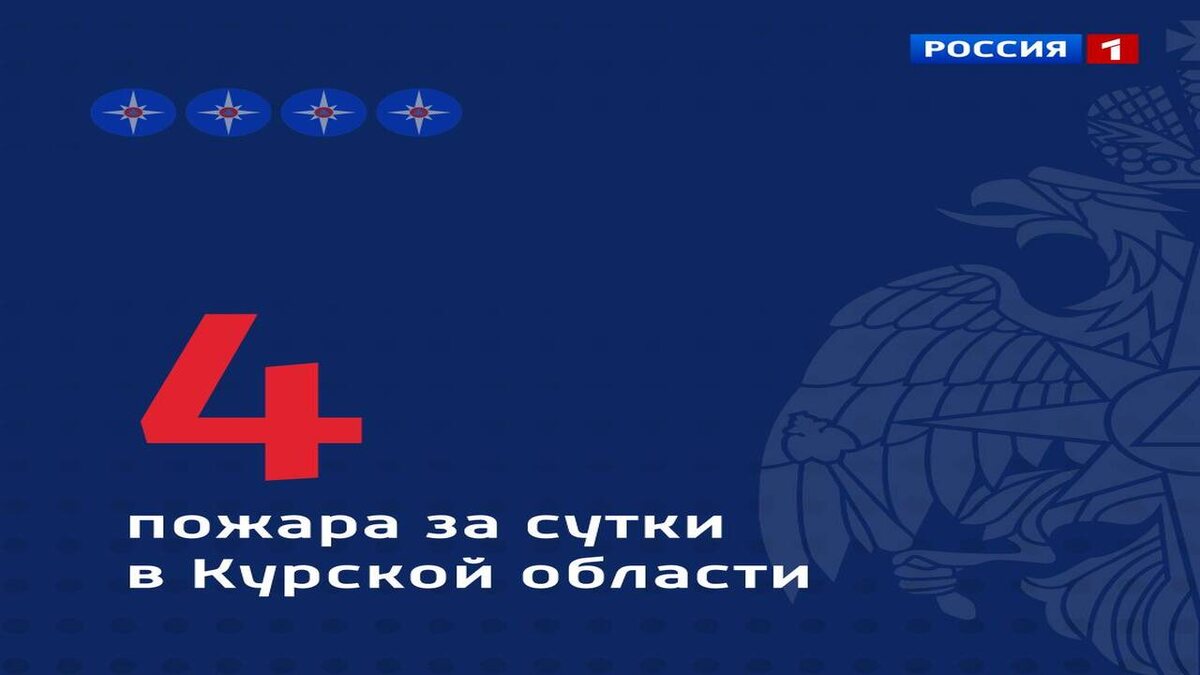   4 пожара в Курской области за сутки