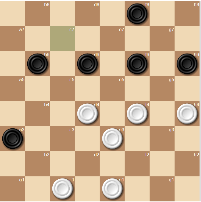 1. hg5, 2.de5 dc5 3.f6 g3 4...g5 5...b4 6.d4 c5 6...c3 7.c7X