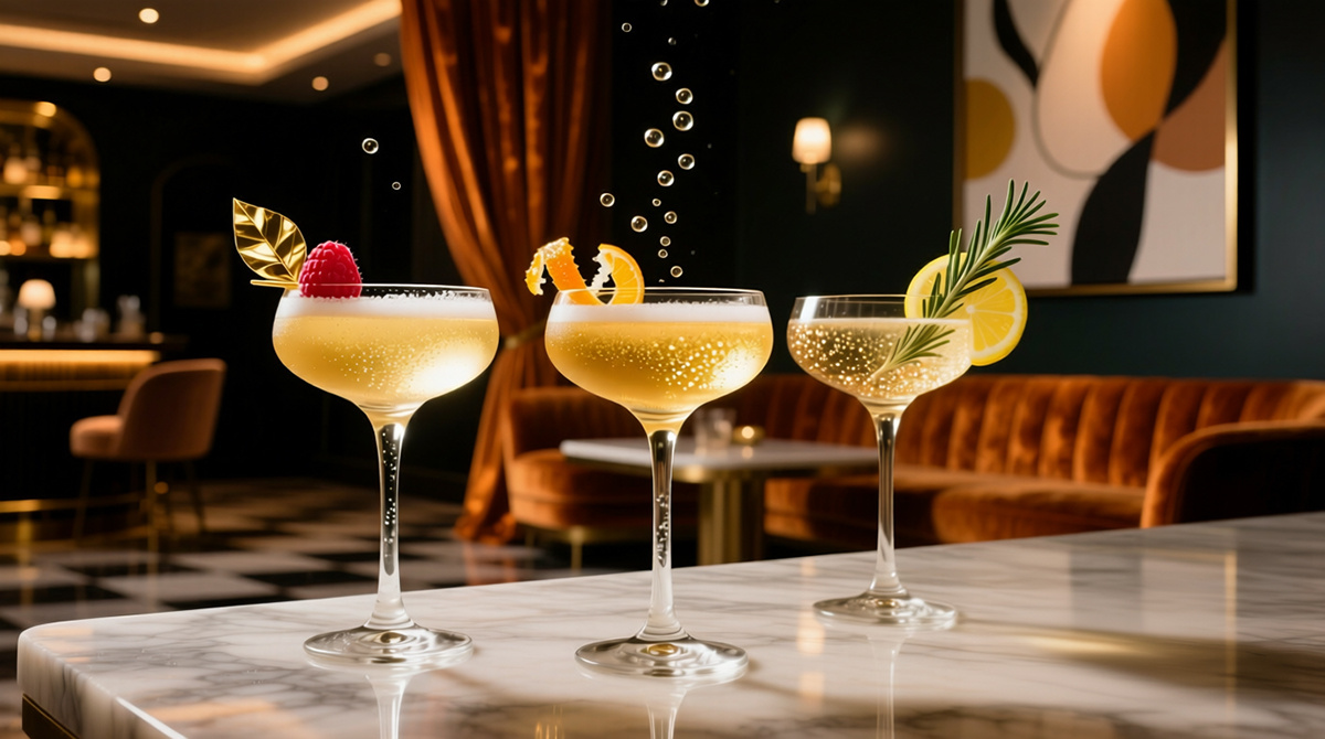 Коктейли с шампанским