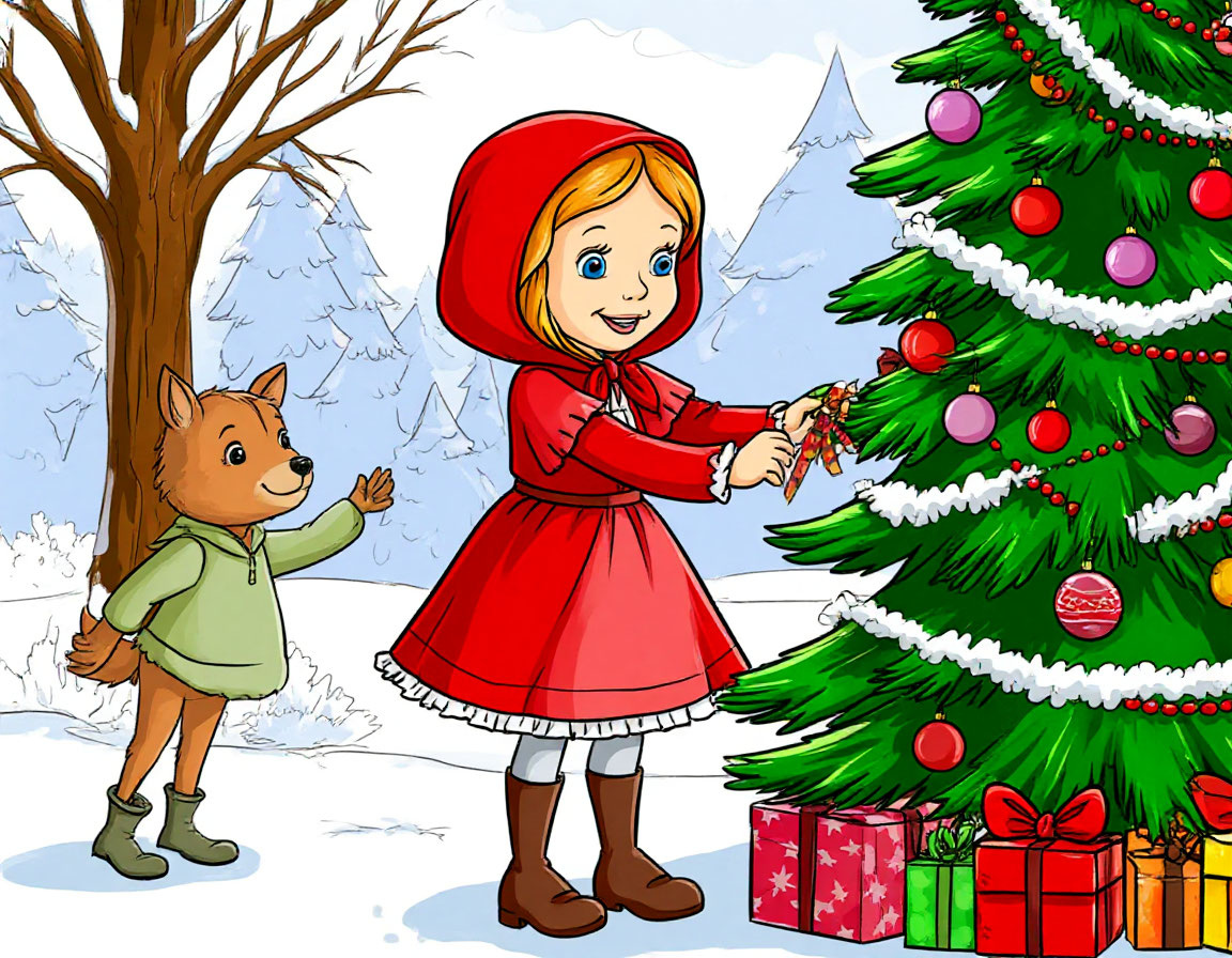 Новогодний утренник для старшей группы детского сада, созданный по мотивам любимой сказки «Красная Шапочка», превращает праздник в увлекательное образовательное путешествие. Сценарий полностью соответствует ФГОС ДО, интегрируя области «Познавательное развитие», «Речевое развитие», «Социально-коммуникативное развитие», «Художественно-эстетическое развитие» и «Физическое развитие». Вместо злого Волка, дети встречают Волка-вегетарианца, который помогает главной героине и её бабушке вернуть украденные Снежной Вьюгой новогодние подарки и символ наступающего года. Через командные игры, загадки от Мудрого Филина, танцы и песни, воспитанники развивают логику, коммуникативные навыки, творческие способности и двигательную активность. Сценарий гарантирует 100% уникальность, интерактивное вовлечение каждого ребенка и создаёт атмосферу доброты, сотрудничества и настоящего зимнего чуда.