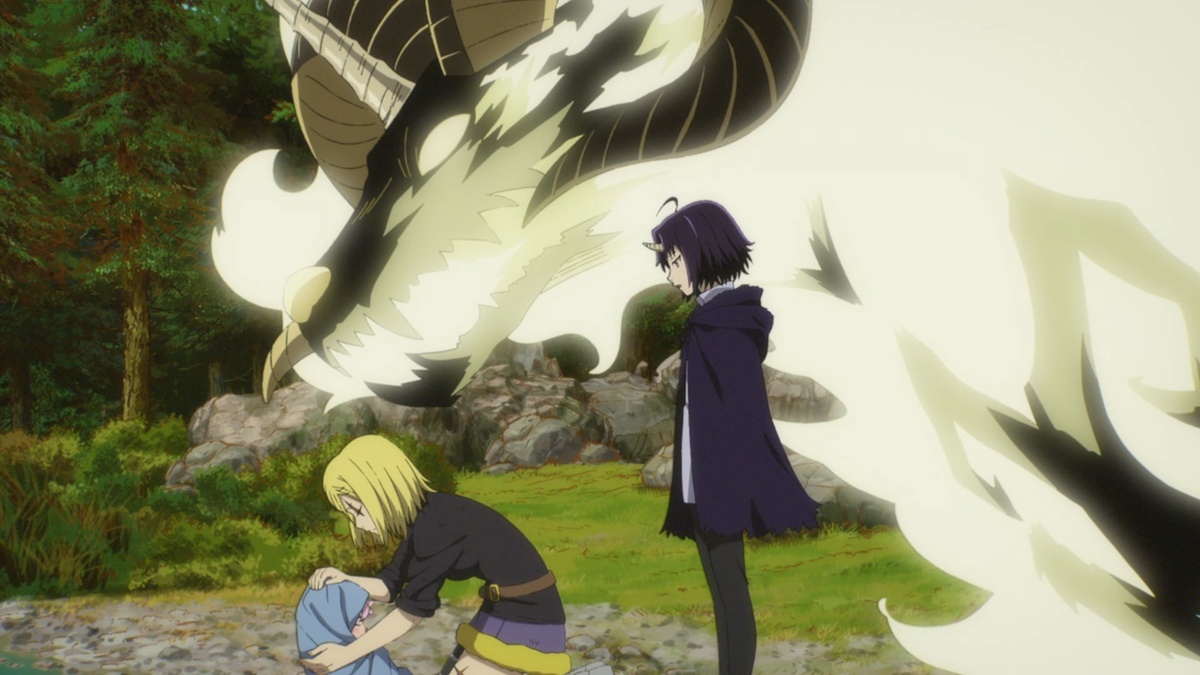 Кадр из аниме "Клеватесс: Король демонических зверей, младенец и герой-нежить"