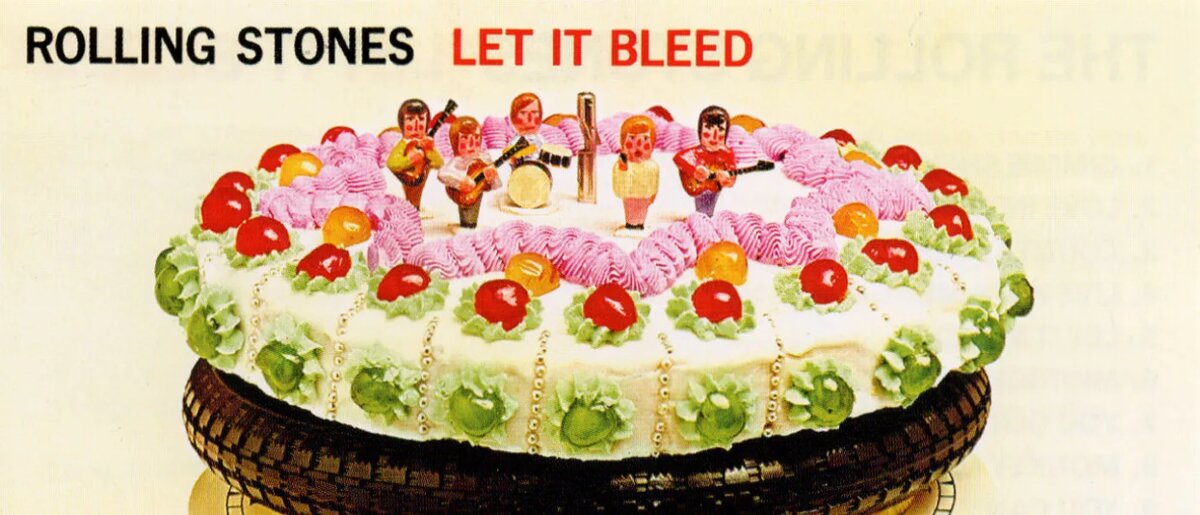 Фрагмент конверта альбома Let It Bleed.