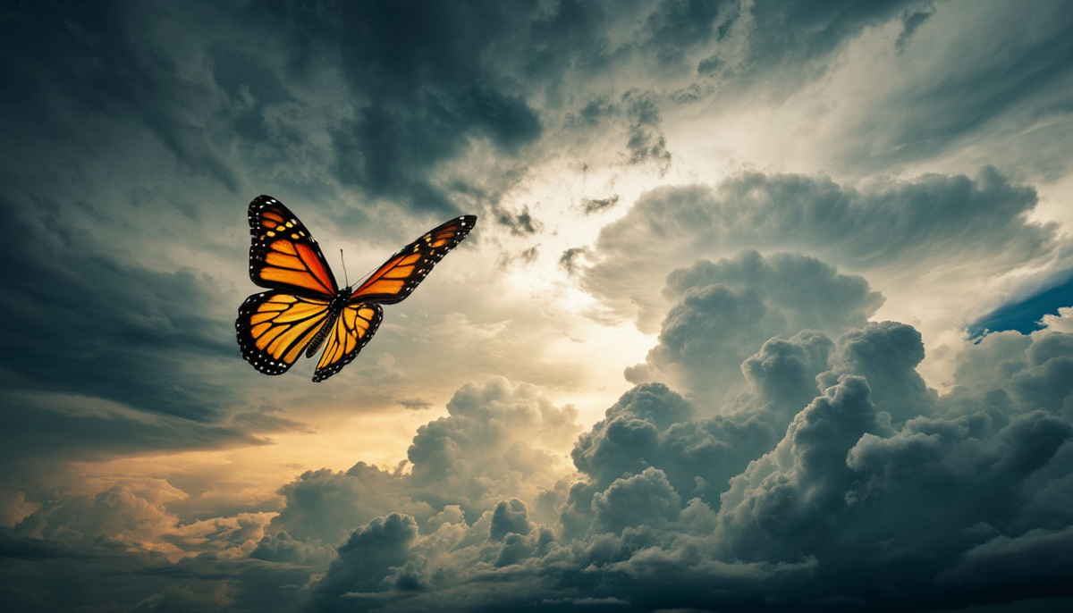 Знание о том, что бабочка, порхающая сегодня в небе Пекина, может в следующем месяце вызвать бурю над Нью-Йорком. 