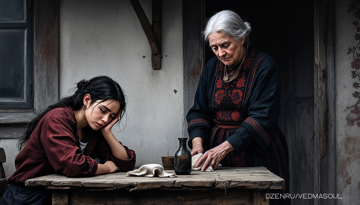 Авторское изображение @vedmasoul. Cгенерировано ИИ. Порча, чистка, защита, крадник