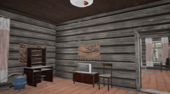 Gif картинка "Парень начинает осваиваться в деревне"