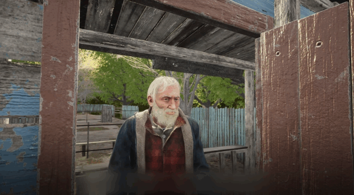 Gif картинка "Старик выдаёт поручения"