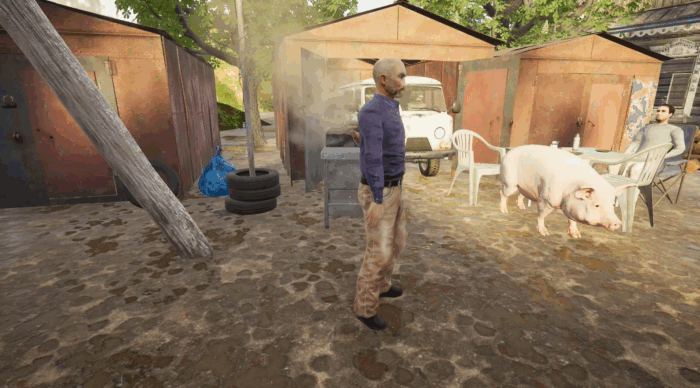 Gif картинка "Гопник танцует"