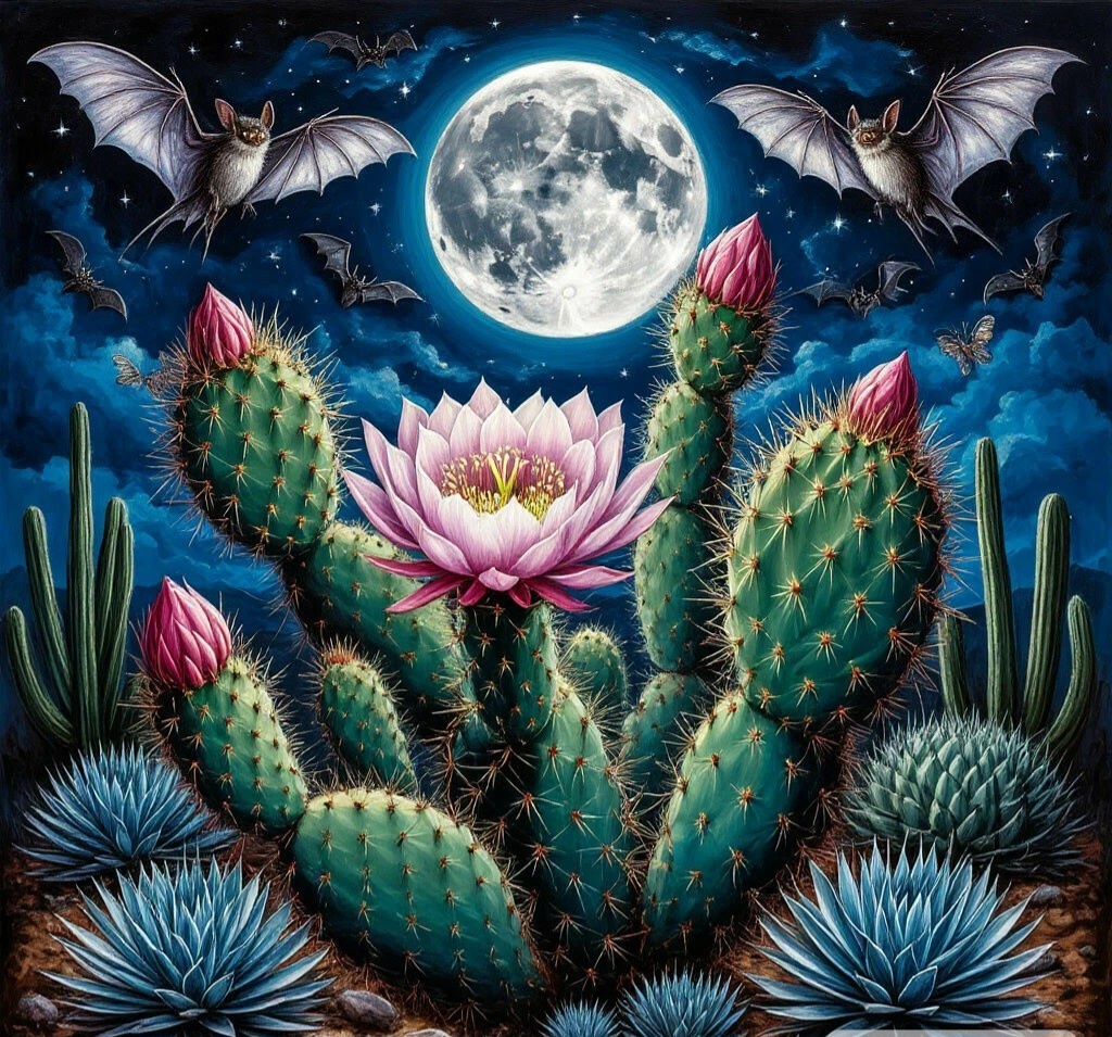🌙 ГЛАВА 1: КАКТУСЫ-ПОЛУНОЧНИКИ — ПОЧЕМУ ОНИ ЖИВУТ В ДРУГОМ ВРЕМЕНИ