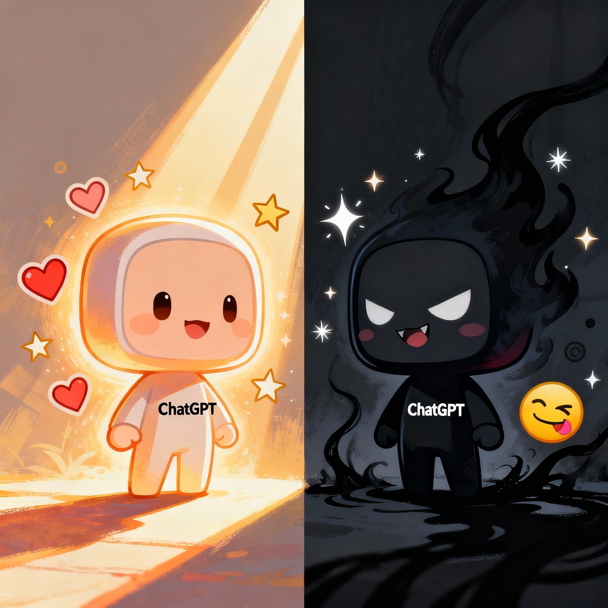 две сторонs Сhatgpt