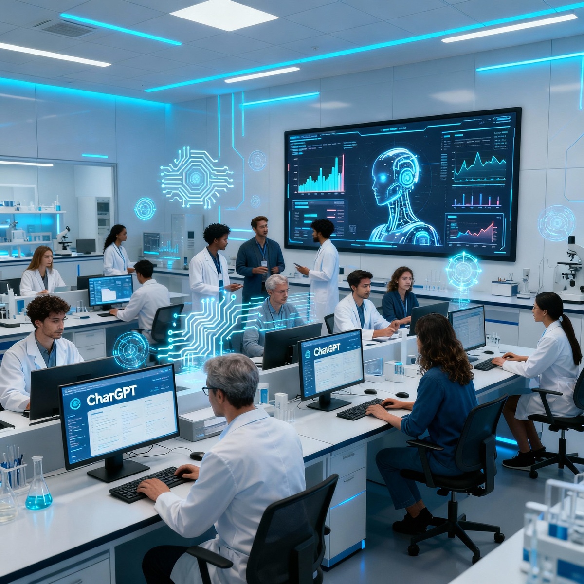 Ученные и ChatGPT, с помощью ИИ