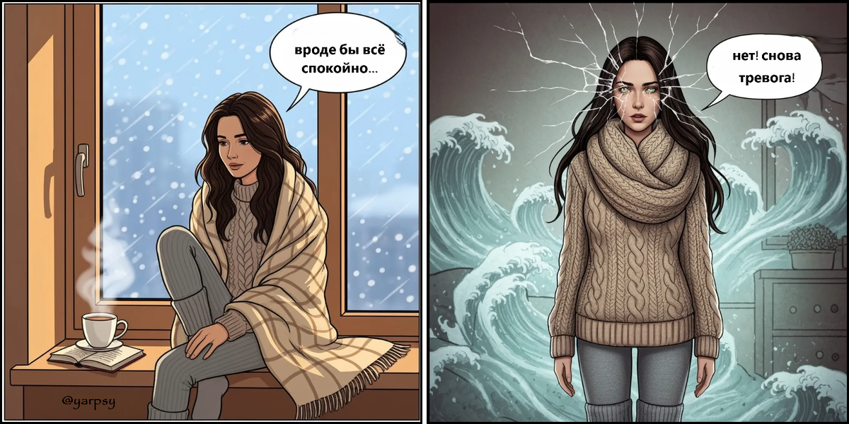 "Тревога то уходит, то возвращается вновь...Что со мной происходит?"
